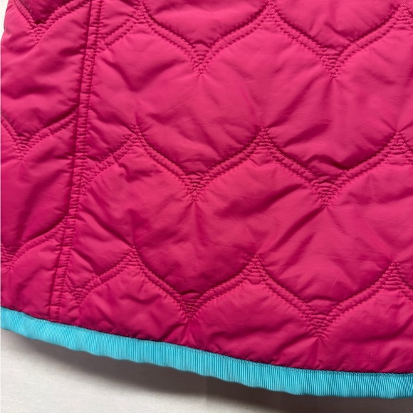 Vineyard Vines Fuchsia Quilted Puffer Vest with Teal Accents small - Picture 9 of 9